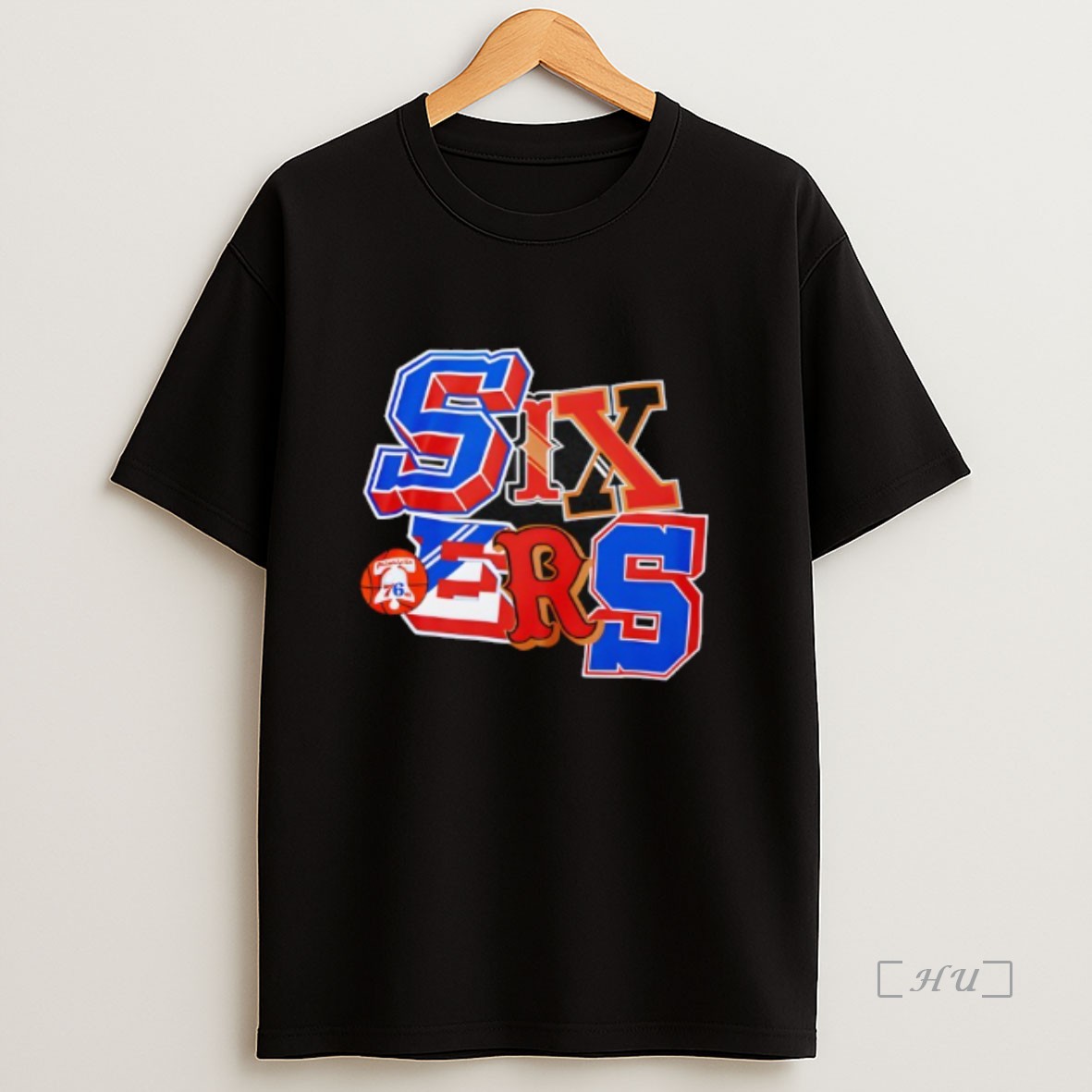 Officials Philadelphia 76ers Mitchell And Ness Hyper Type Shrit Premium Shirt Sweatshirt Tee