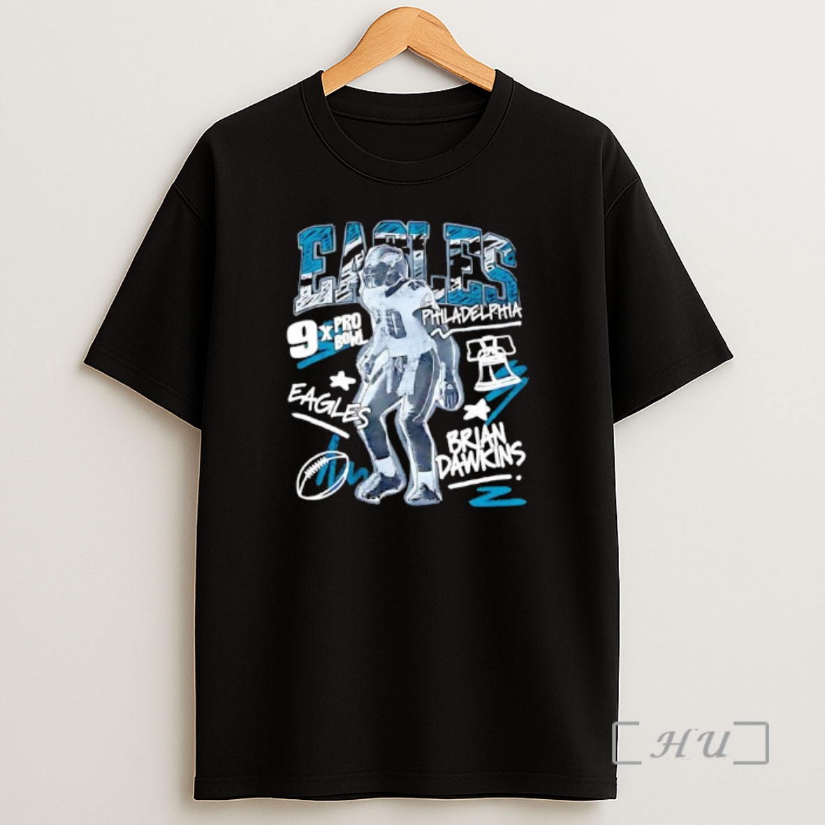 Officials Philadelphia Eagles 9x Pro Bowl Brian Dawkin Chalked Up Premium Shirt Sweatshirt Tee