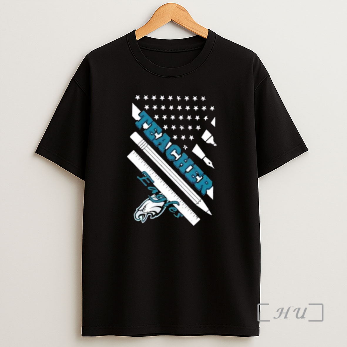 Officials Philadelphia Eagles Football X Teacher American Flag Premium Shirt Sweatshirt Tee