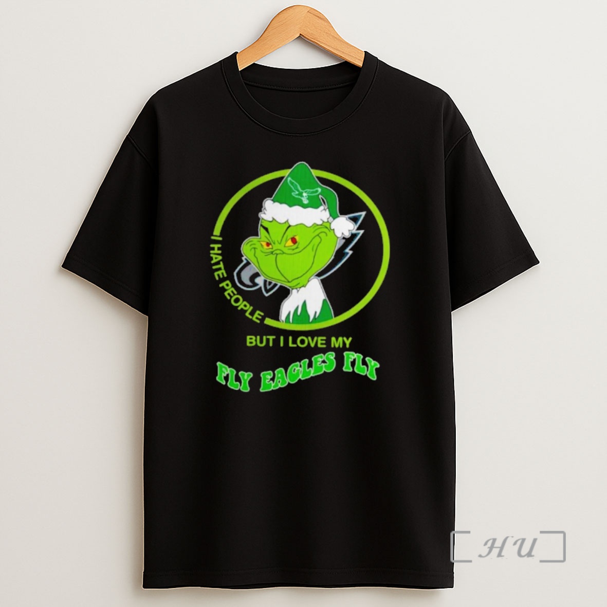Officials Philadelphia Eagles Grinch I Hates People But I Loves My Fly Eagles Fly Football Xmas 2025 Premium Shirt Sweatshirt Tee