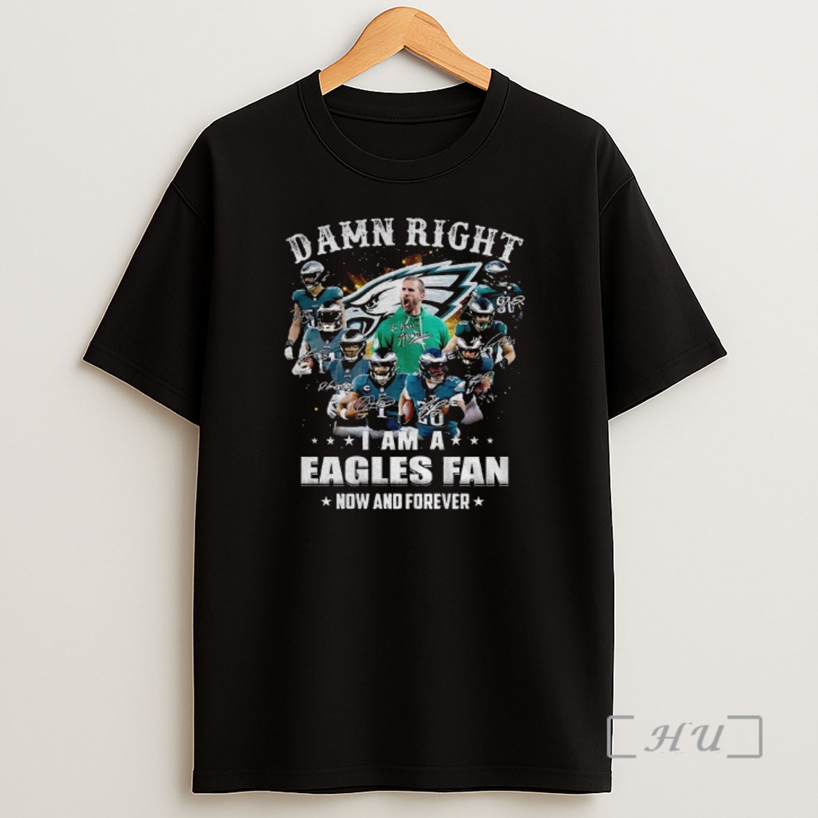 Officials Philadelphia Eagles Super Bowl Champions Damn Right I Am A Eagles Fan Now And Forever Signature Premium Shirt Sweatshirt Tee