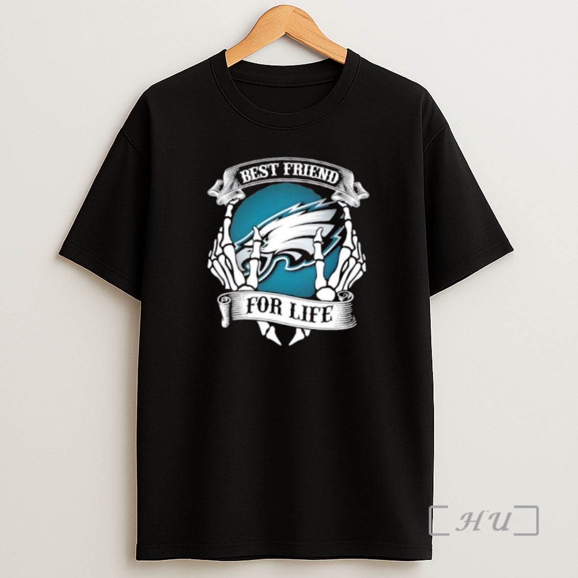 Officials Philadelphia Eagles Football Best Friend For Life Hands Bones Premium Shirt Sweatshirt Tee