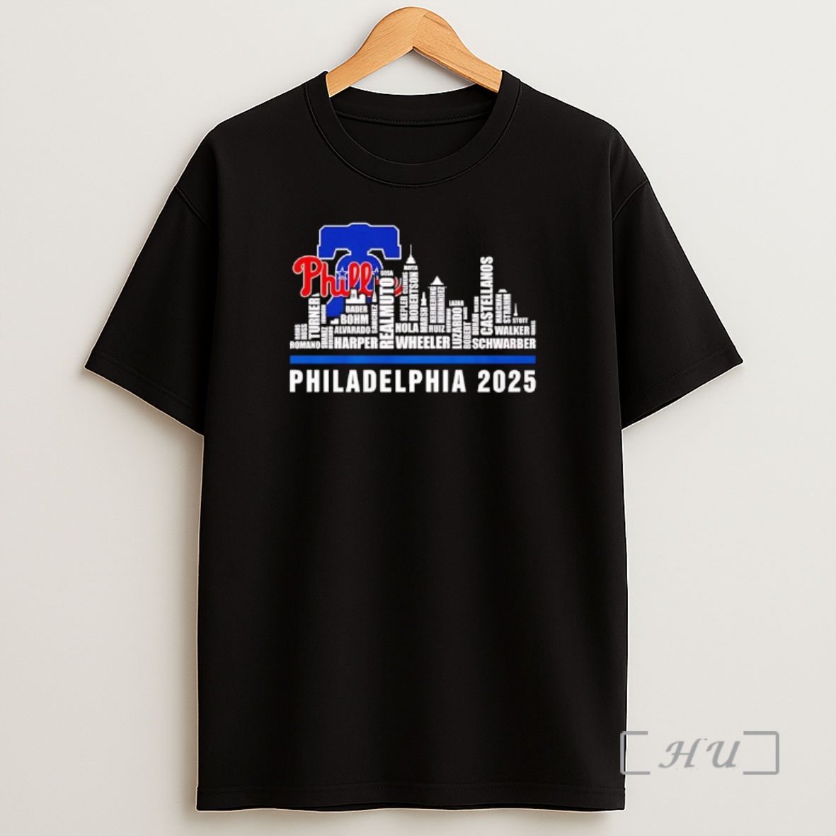 Officials Philadelphia City Skyline 2025 Philadelphia Phillies Baseball Players Premium Shirt Sweatshirt Tee