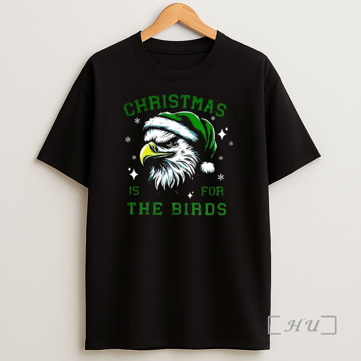 Officials Phildadelphia Eagles Football Christmas Is For The Birds Santa Hat Premium Shirt Sweatshirt Tee
