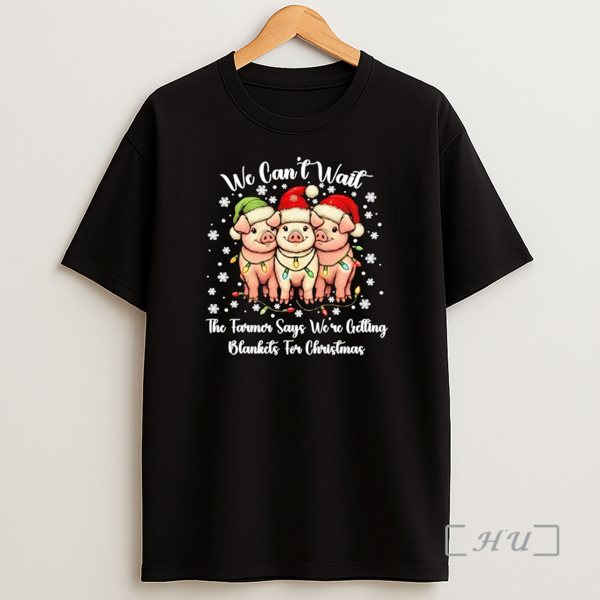 Officials Pigs We Cant Wait The Farmer Says Were Getting Blankets Christmas Premium Shirt Sweatshirt Tee