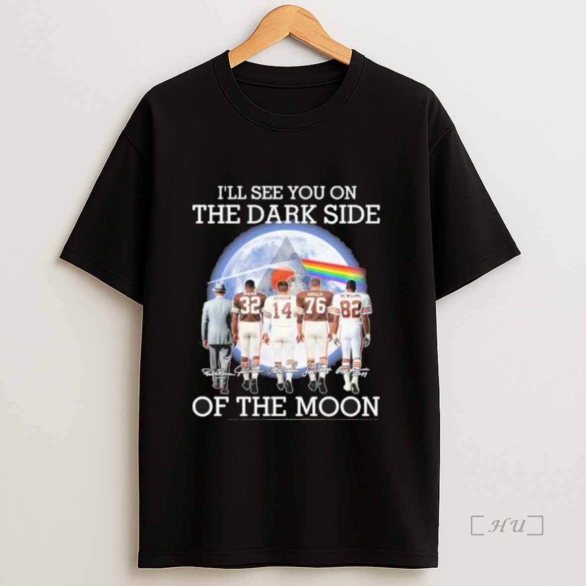 Officials Pink Floyd X Cleveland Browns Ill See You On The Dark Side Of The Moon Premium Shirt Sweatshirt Tee