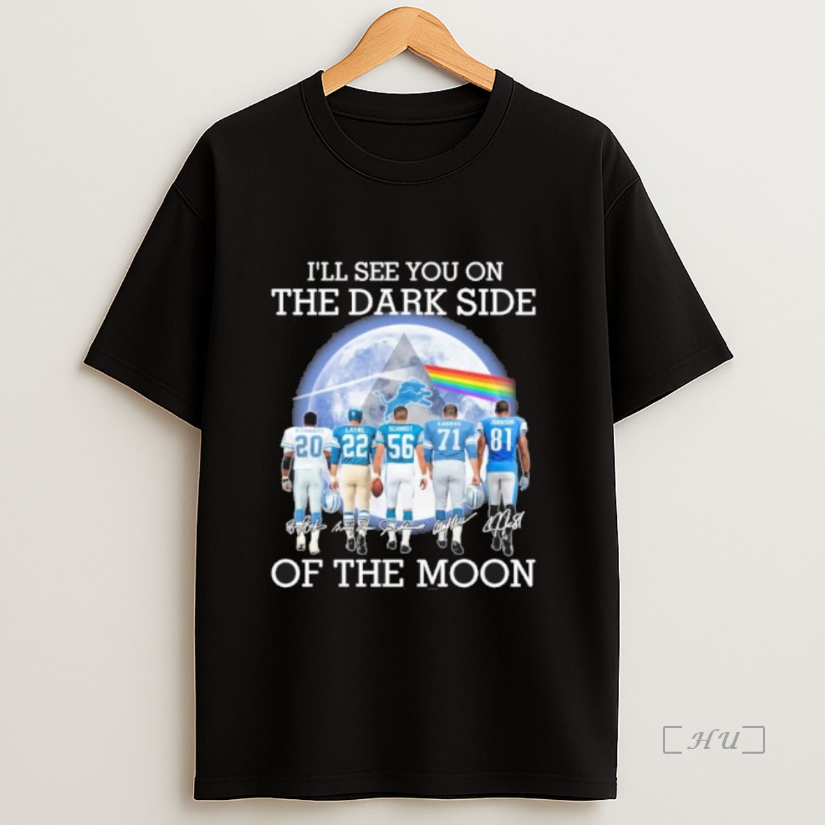 Officials Pink Floyd X Detroit Lions Ill See You On The Dark Side Of The Moon Premium Shirt Sweatshirt Tee