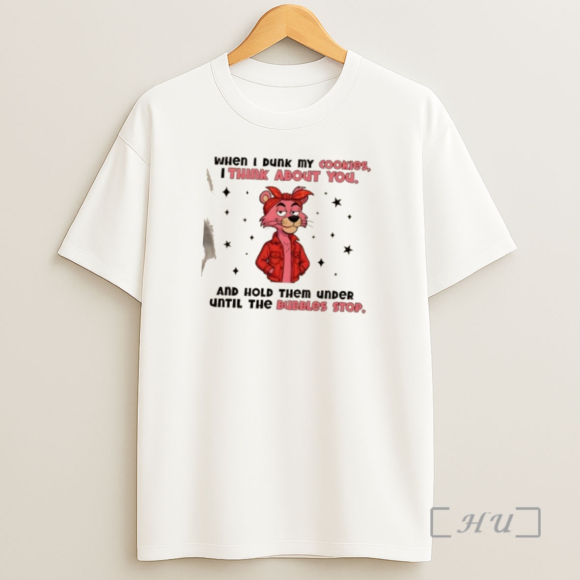 Officials Pink Panther When I Dunk My Cookies I Think About You And Hold Them Under Until The Bubbles Stop Premium Shirt Sweatshirt Tee