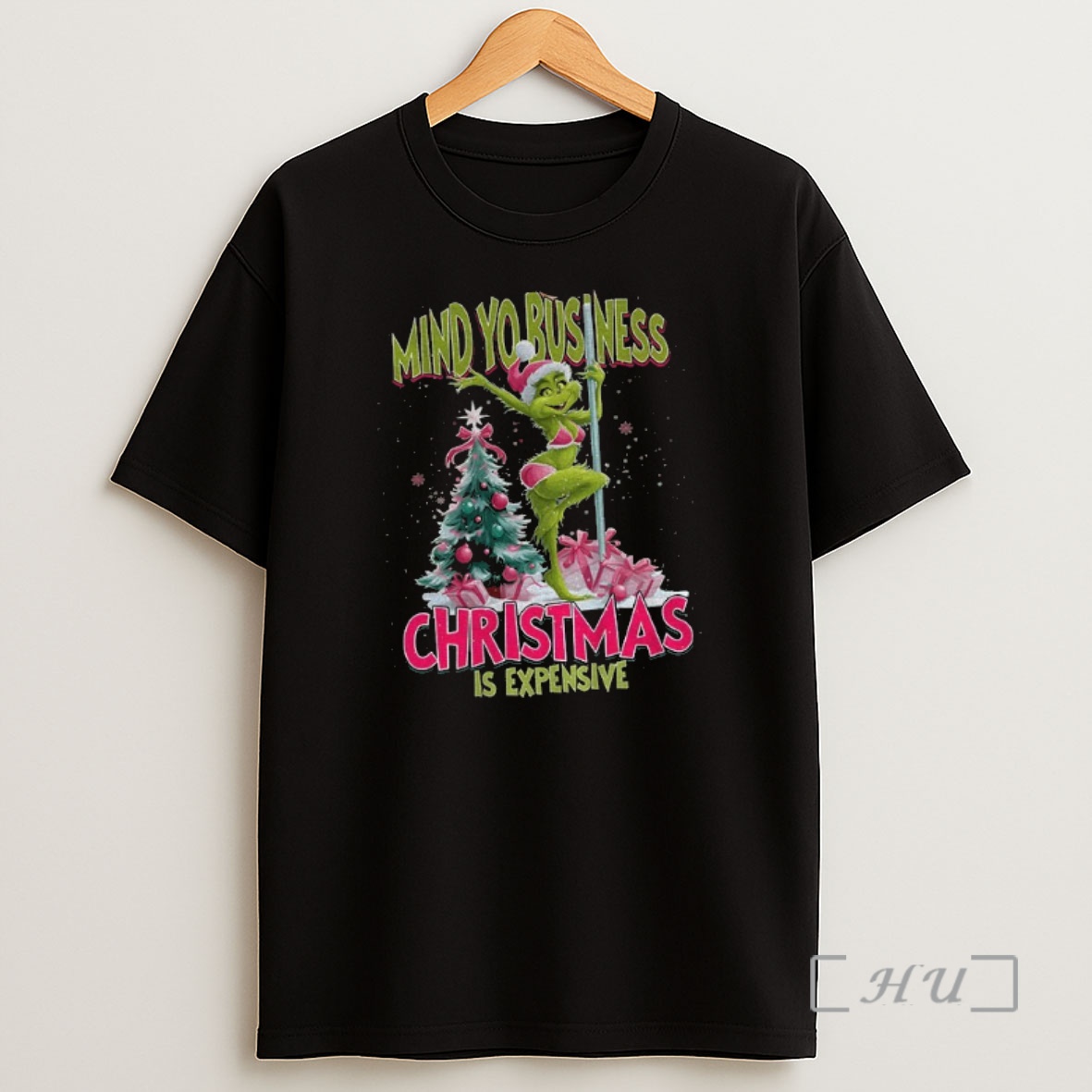 Officials Pink Santa Sexy Mind Yo Business Christmas Is Expensive Premium Shirt Sweatshirt Tee