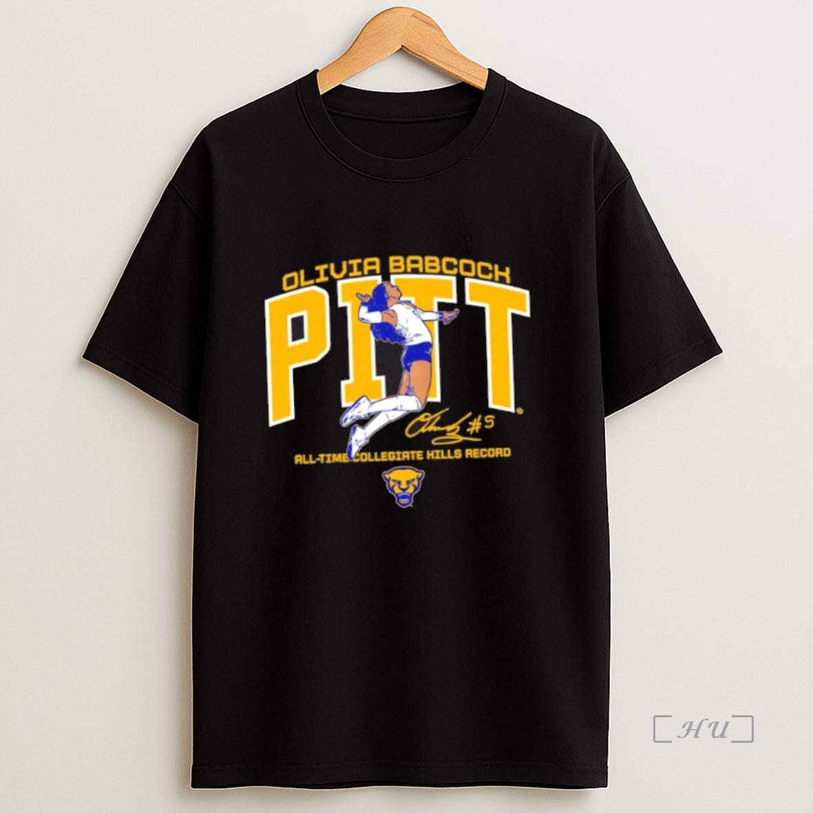 Officials Pitt Volleyball Olivia Babcock All Time Collegiate Queen Of Kills Record Signature Premium Shirt Sweatshirt Tee