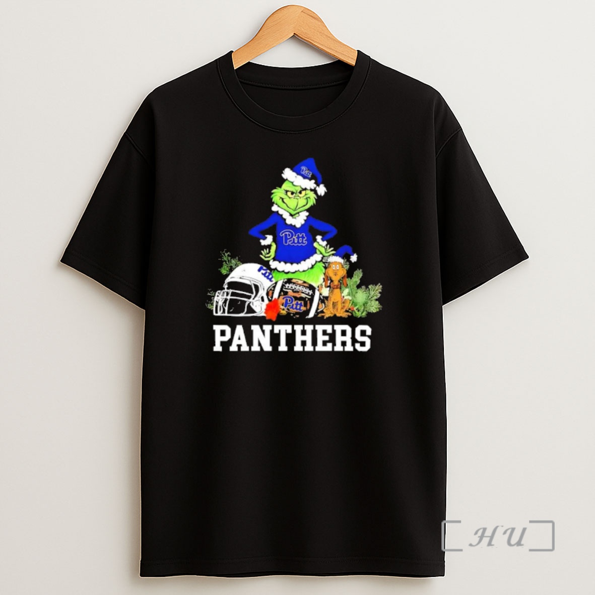 Officials Pittsburgh Panthers The Grinch And Max Helmet Christmas 2025 Premium Shirt Sweatshirt Tee