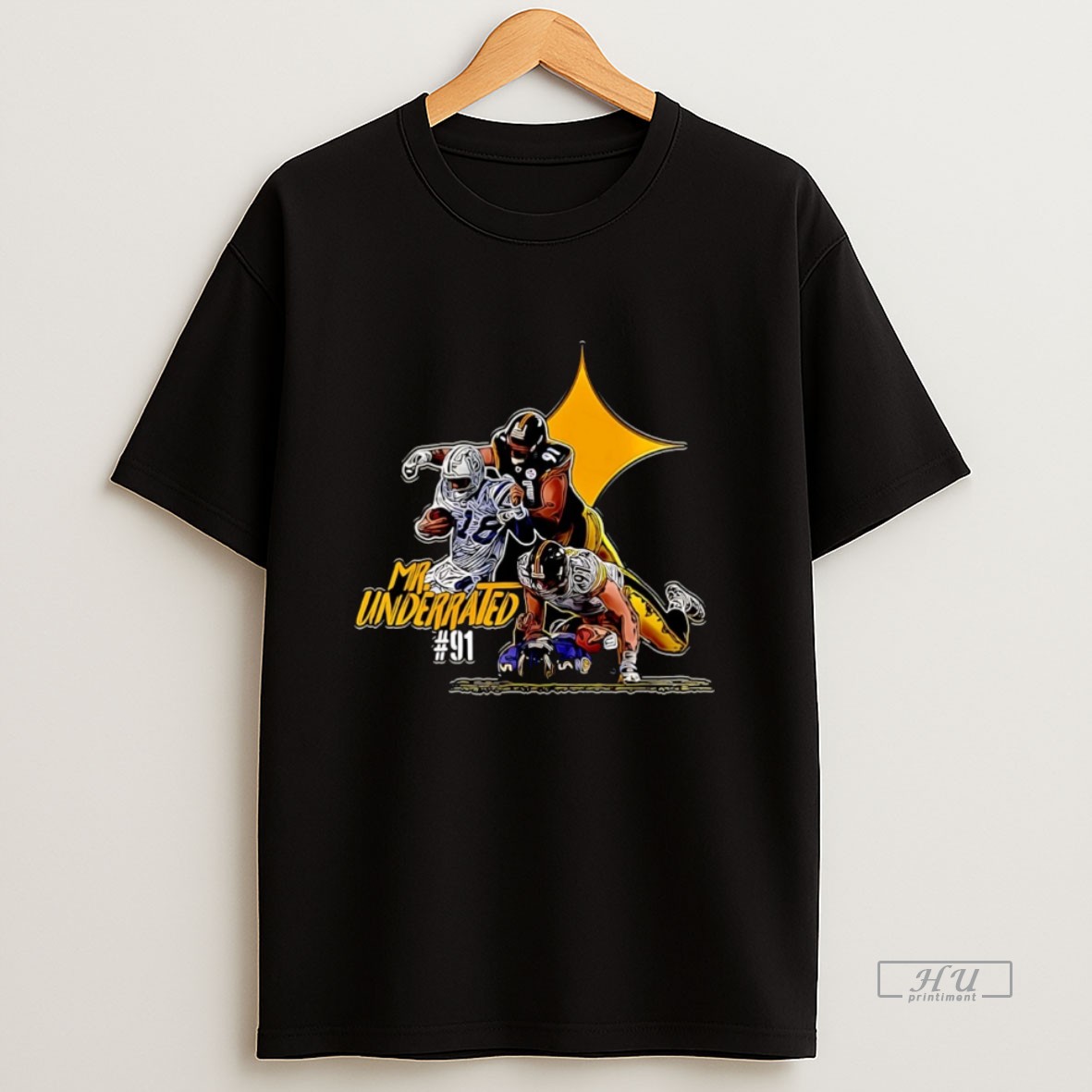 Officials Pittsburgh Steeler Mr Underrated 91 Paint Christmas Sweatshirt Tee