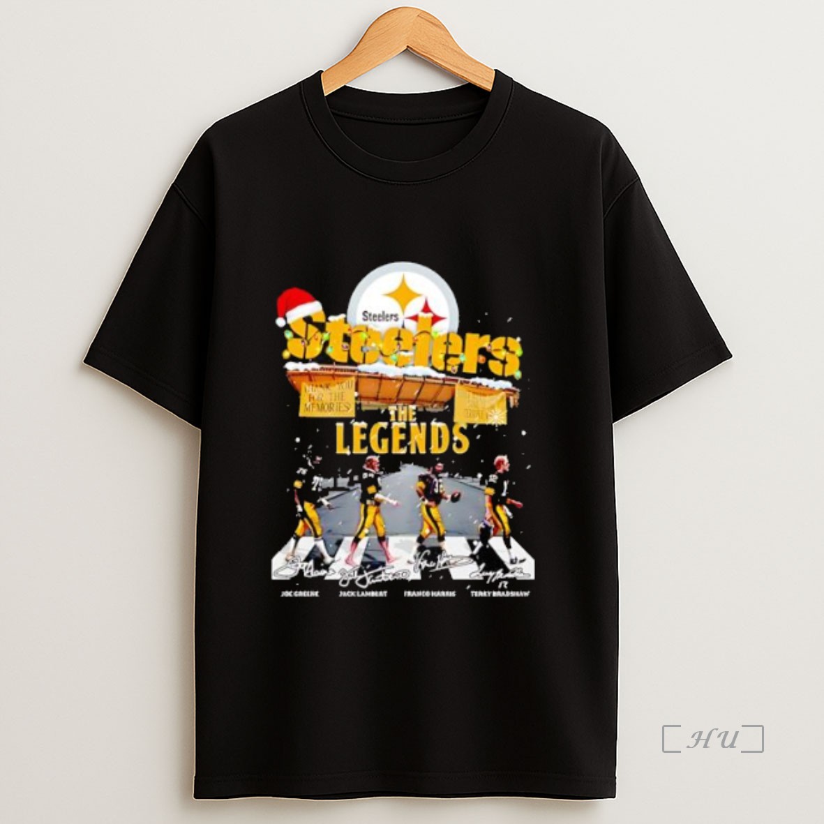 Officials Pittsburgh Steelers Christmas The Legends Go On The Road Premium Shirt Sweatshirt Tee