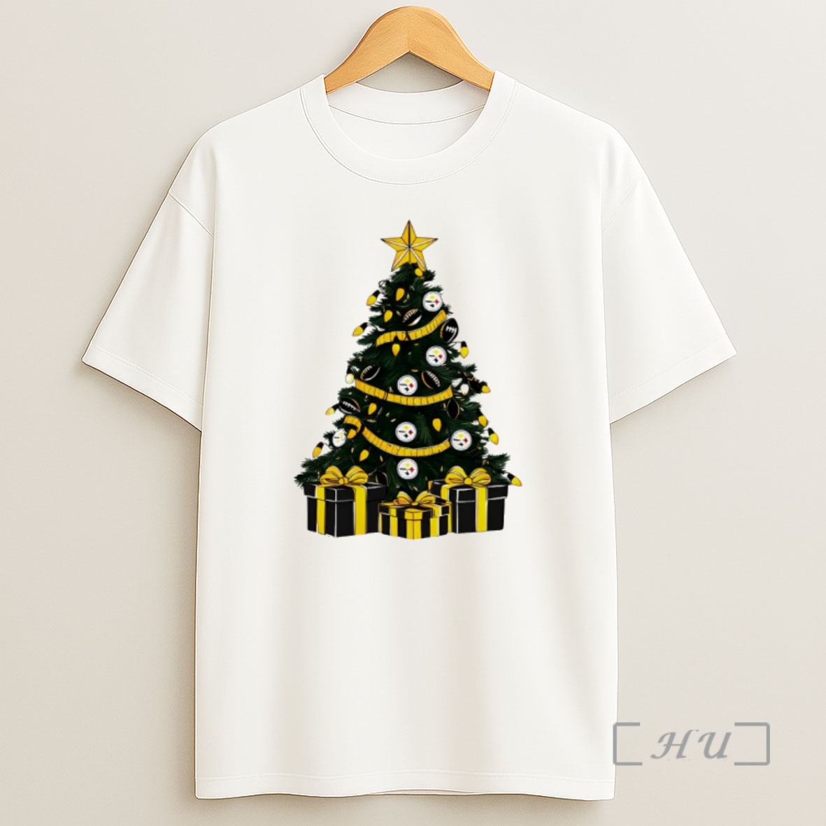 Officials Pittsburgh Steelers Christmas Tree Nfl Premium Shirt Sweatshirt Tee