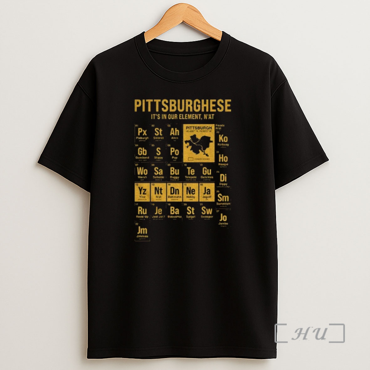 Officials Pittsburghese Pittsburgh Steelers Its In Our Element Nat Map Premium Shirt Sweatshirt Tee