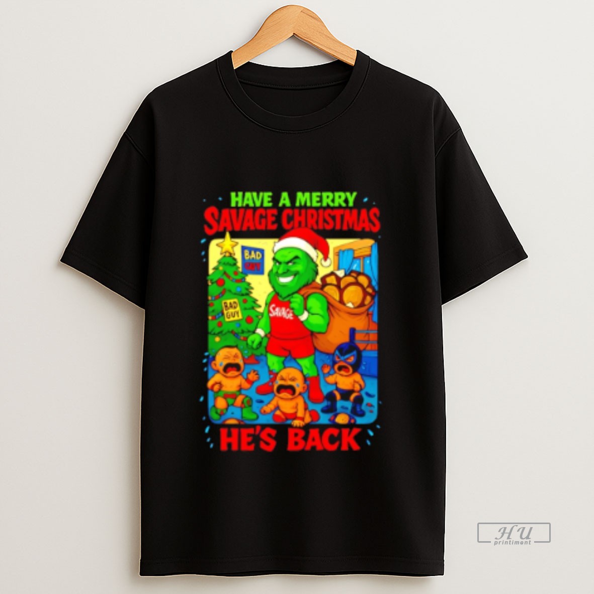 Officials Pj Savage Have A Merry Savage Christmas Hes Back Wrestling Sweatshirt Tee
