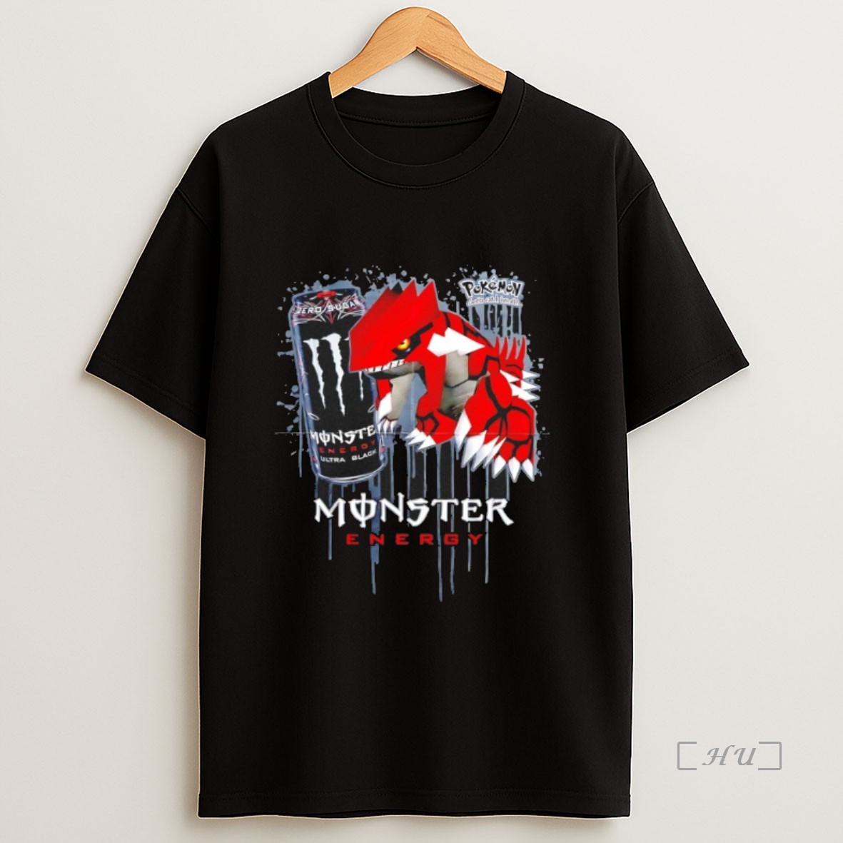 Officials Pokemon Groudon X Monster Energy Premium Shirt Sweatshirt Tee