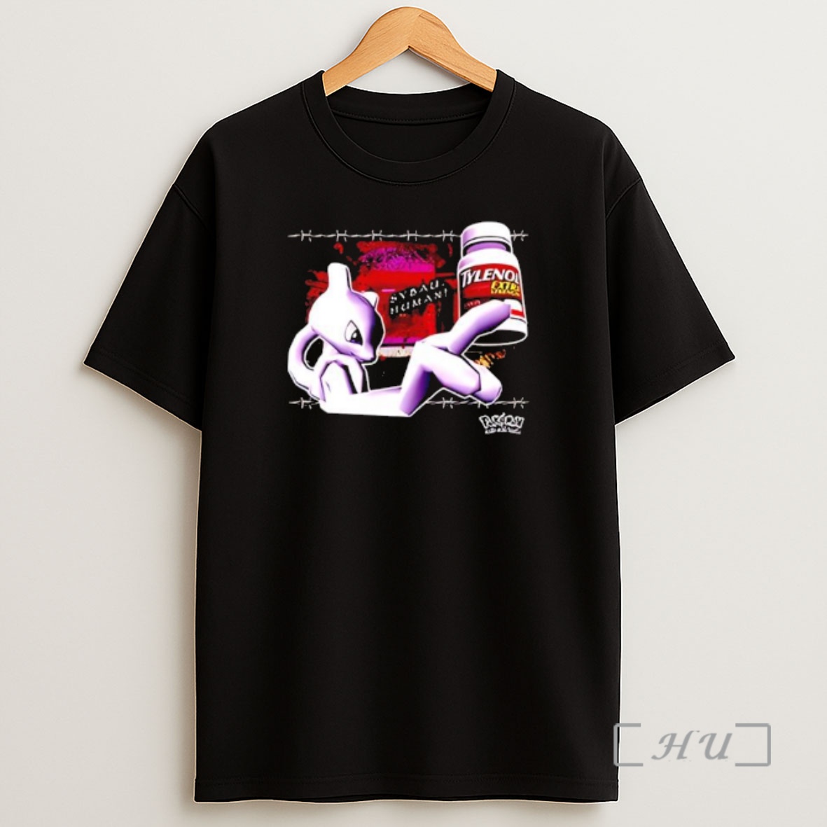 Officials Pokemon Mewtwo And Tylenol Premium Shirt Sweatshirt Tee