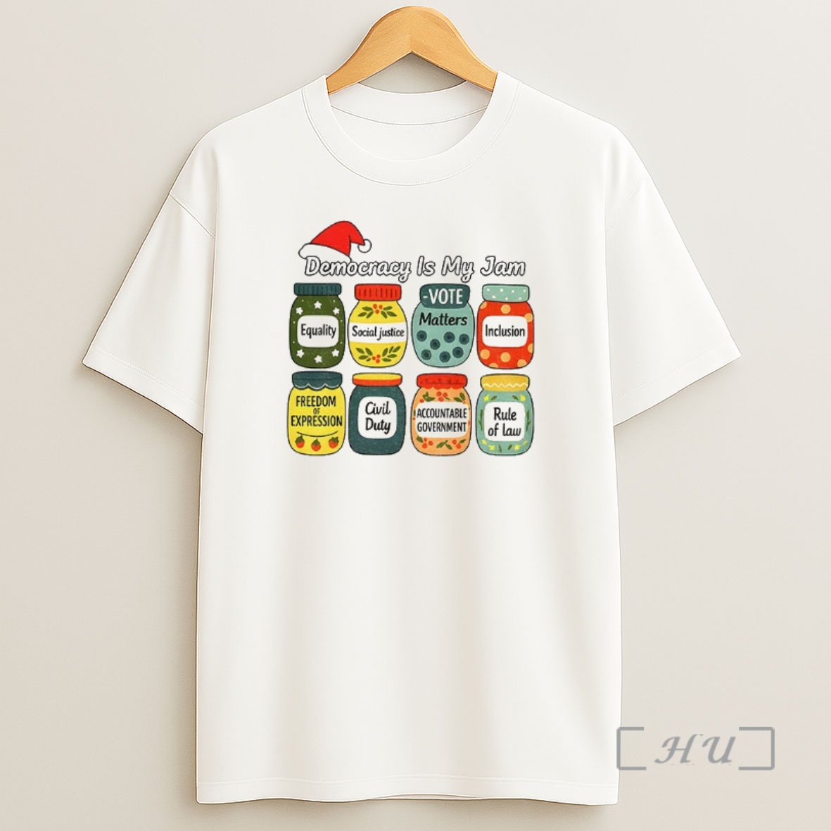 Officials Political Christmas Democracy Is My Jam Pro Democracy Premium Shirt Sweatshirt Tee