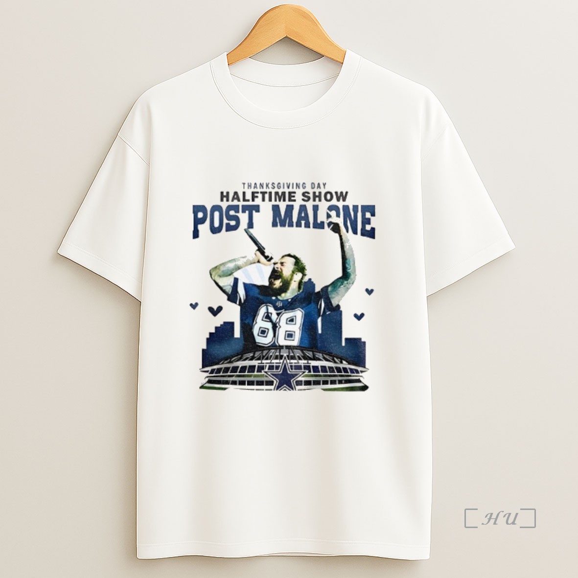 Officials Post Malone X Dallas Cowboys Halftime Show Post Malone Thanksgiving Day Premium Shirt Sweatshirt Tee