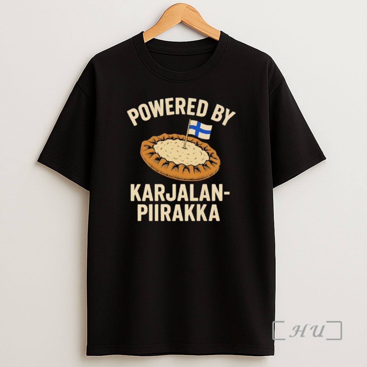 Officials Powered By Karjalanpiirakka Finnish Flag Premium Shirt Sweatshirt Tee