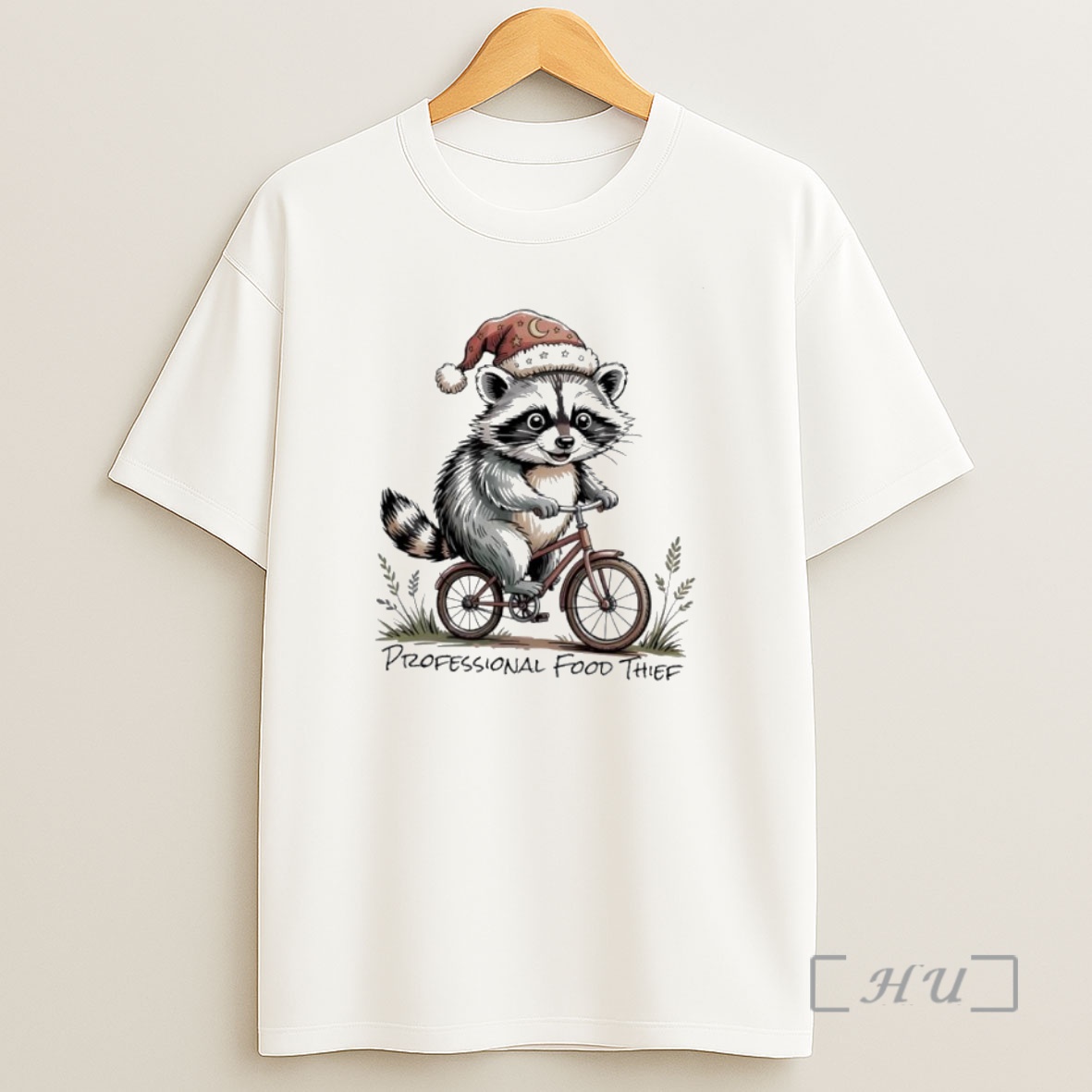 Officials Professional Food Thief Raccon Santa Hat Biking Premium Shirt Sweatshirt Tee