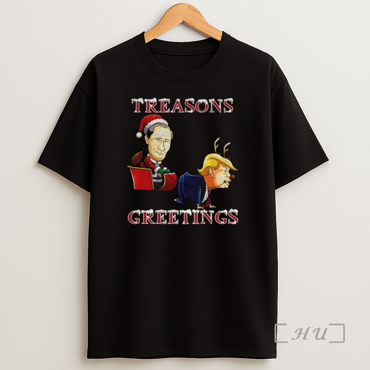 Officials Putin Vs Donald Trump Treasons Greetings Merry Christmas Meme Premium Shirt Sweatshirt Tee