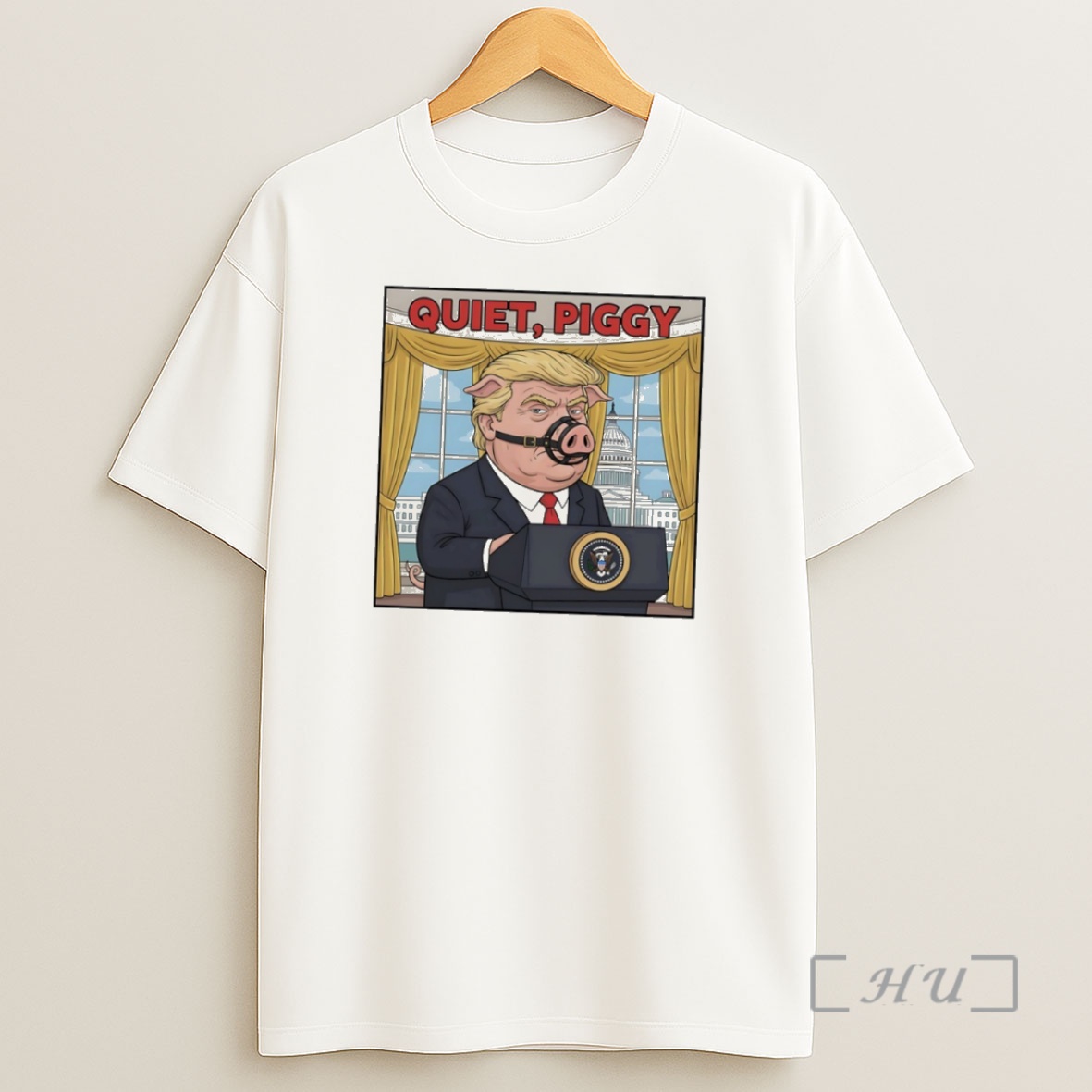 Officials Quiet Piggy Anti Trump Sticker 25 Premium Shirt Sweatshirt Tee