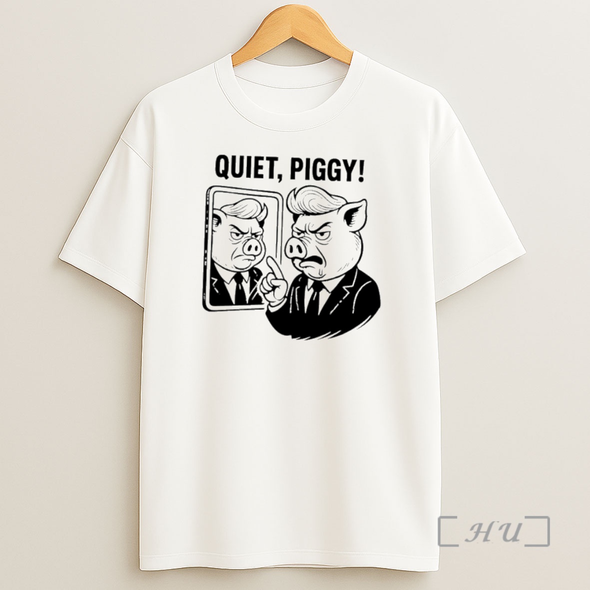 Officials Quiet Piggy Satirical Trump Meme Premium Shirt Sweatshirt Tee