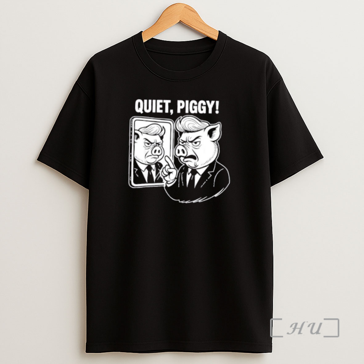 Officials Quiet Quiet Piggy Donald Trump Hair Premium Shirt Sweatshirt Tee