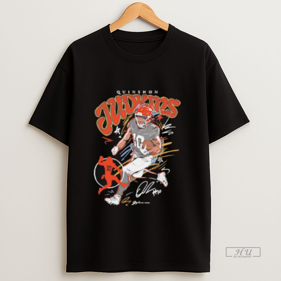Officials Quinshon Judkins Cleveland Browns Scribble Signature Vintage Sweatshirt Tee