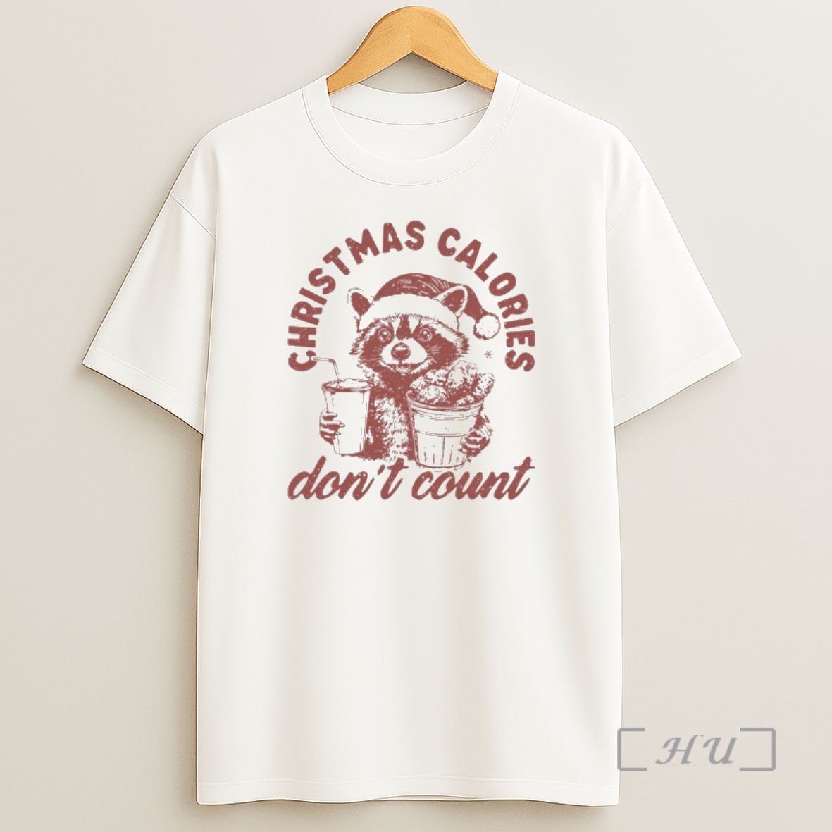 Officials Raccoon Christmas Calories Dont Count Premium Shirt Sweatshirt Tee