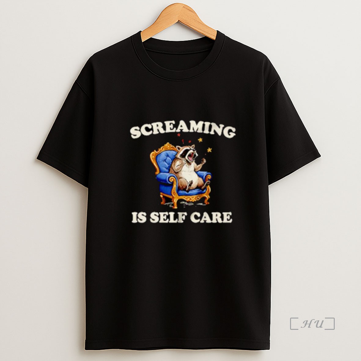 Officials Raccoon Screaming Is Self Care Ornaments Premium Shirt Sweatshirt Tee
