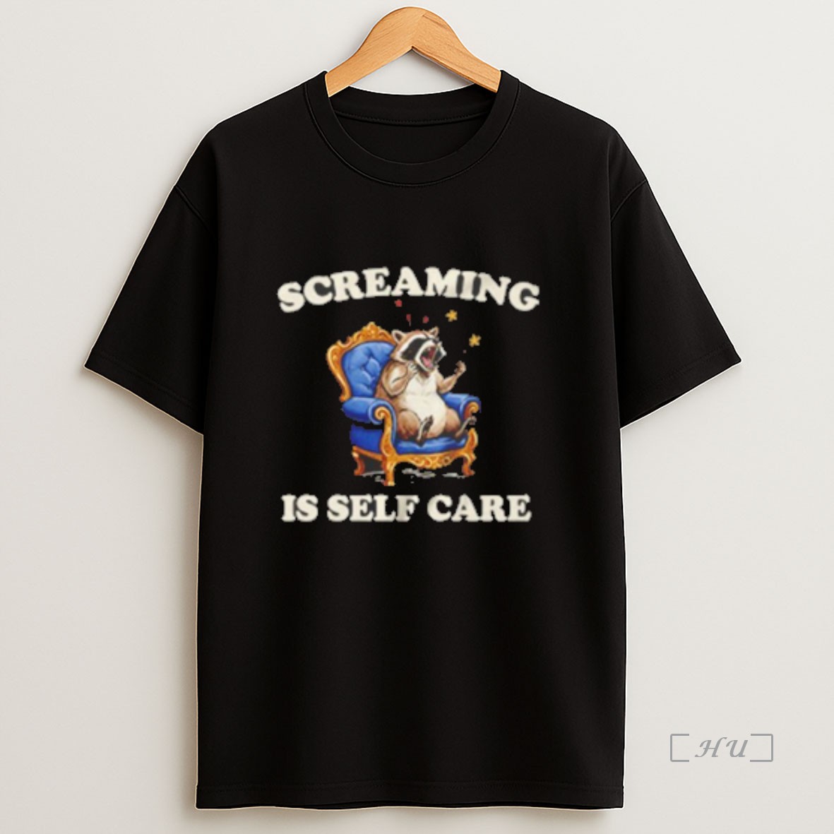 Officials Raccoon Screaming Is Self Care Premium Shirt Sweatshirt Tee
