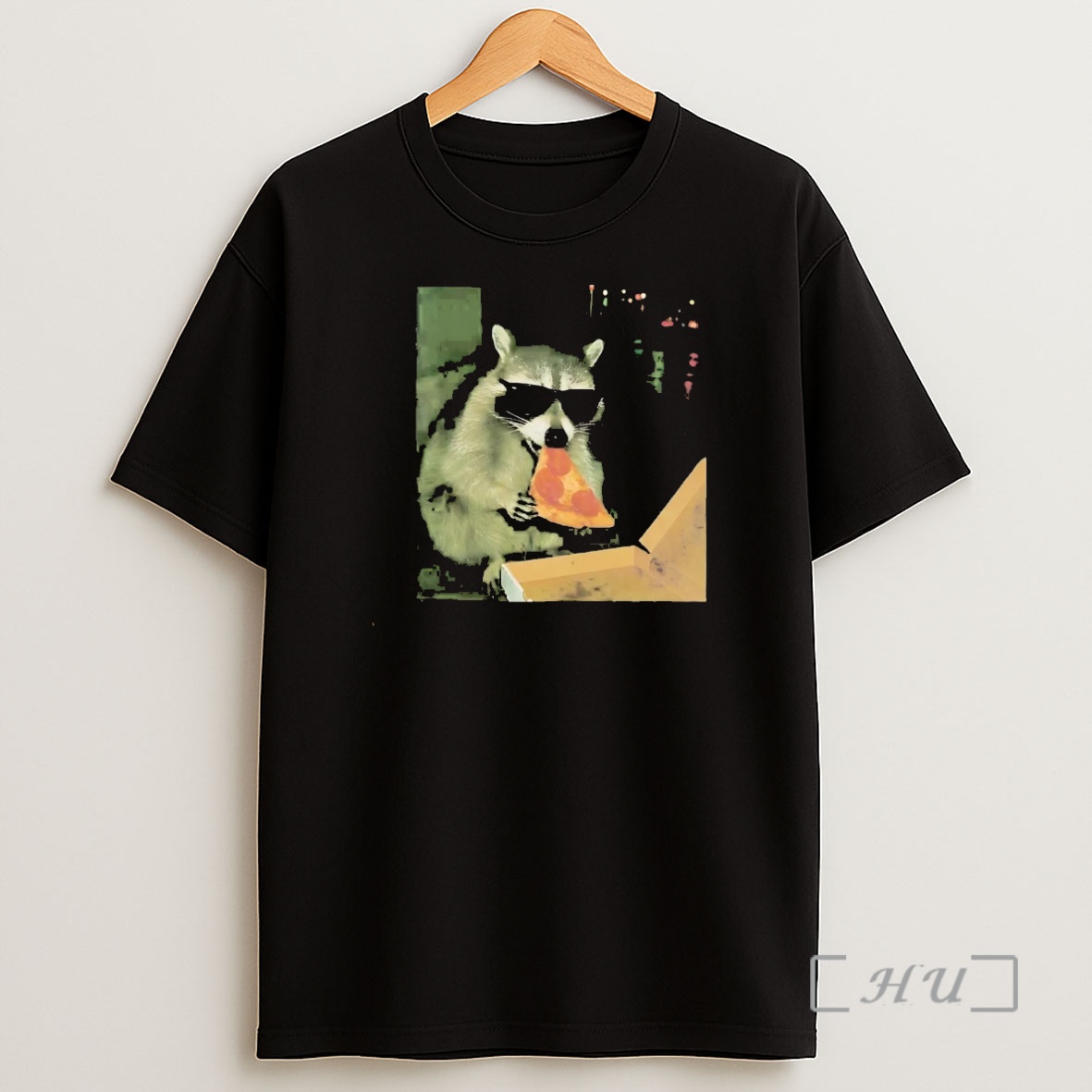 Officials Raccoon Sunglasses Eating Pizza Premium Shirt Sweatshirt Tee