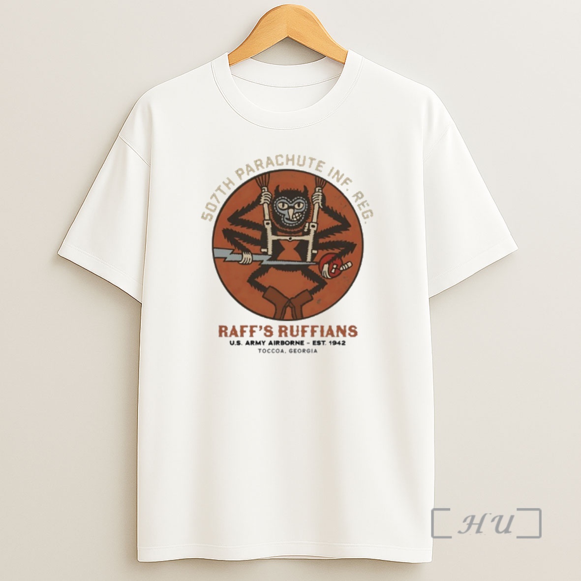 Officials Raffs Ruffians 507th Parachute Regiment D Day Paratrooper Premium Shirt Sweatshirt Tee