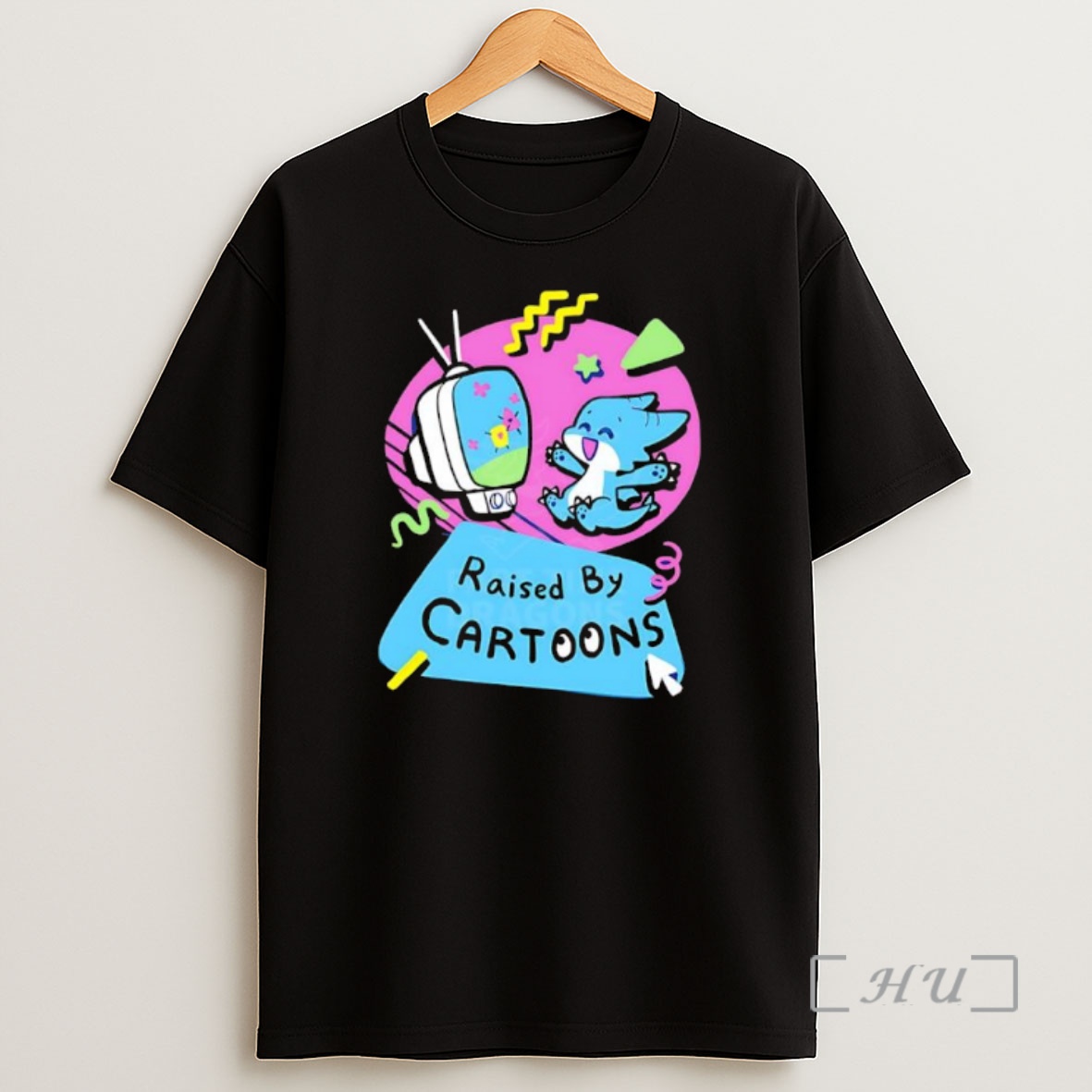 Officials Raised By Cartoons Dragons Vibrant Premium Shirt Sweatshirt Tee
