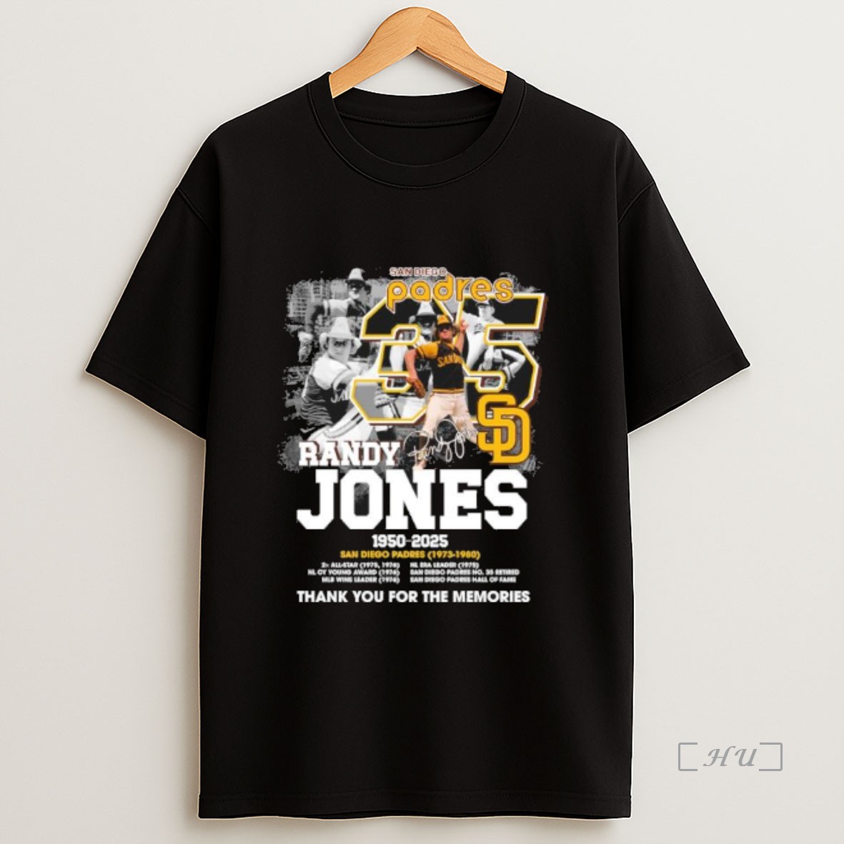 Officials Randy Jones San Diego Padres 1950 2025 Thank You For The Memories Premium Shirt Sweatshirt Tee