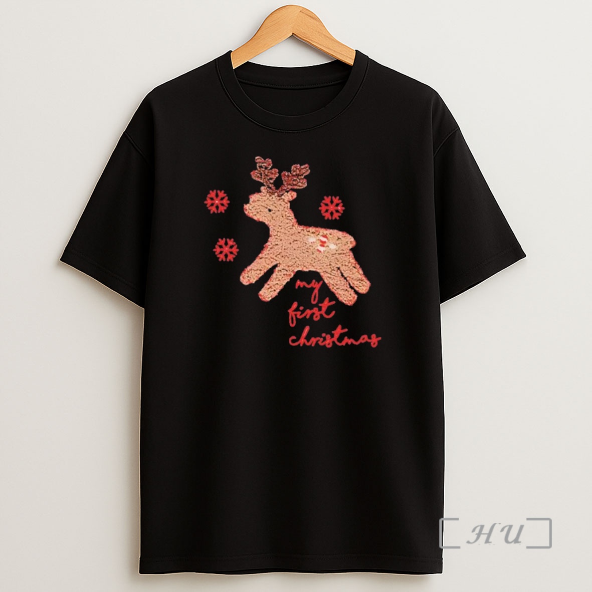 Officials Red My First Christmas Black Premium Shirt Sweatshirt Tee