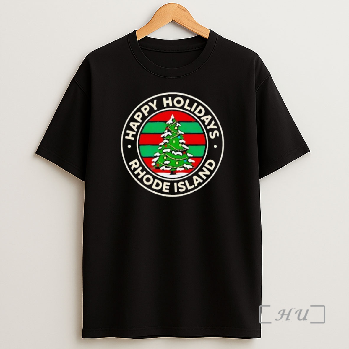 Officials Rhode Island Happy Holidays Logo Premium Shirt Sweatshirt Tee