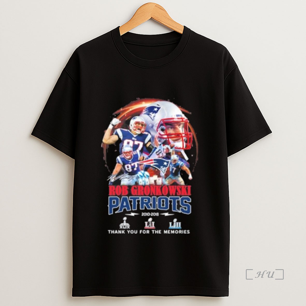 Officials Rob Gronkowski Patriots 2010 2018 Thank You For The Memories Premium Shirt Sweatshirt Tee