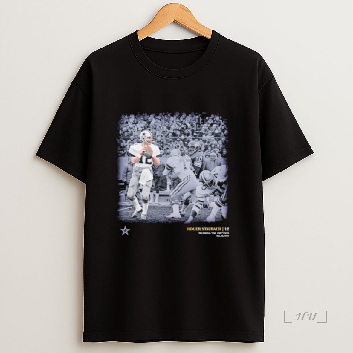 Officials Roger Staubach Dallas Cowboys The Hail Mary Catch Moments Premium Shirt Sweatshirt Tee