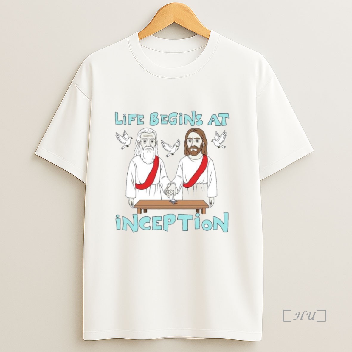 Officials Rude And Unhinged Life Begins At Inception Ornaments Premium Shirt Sweatshirt Tee