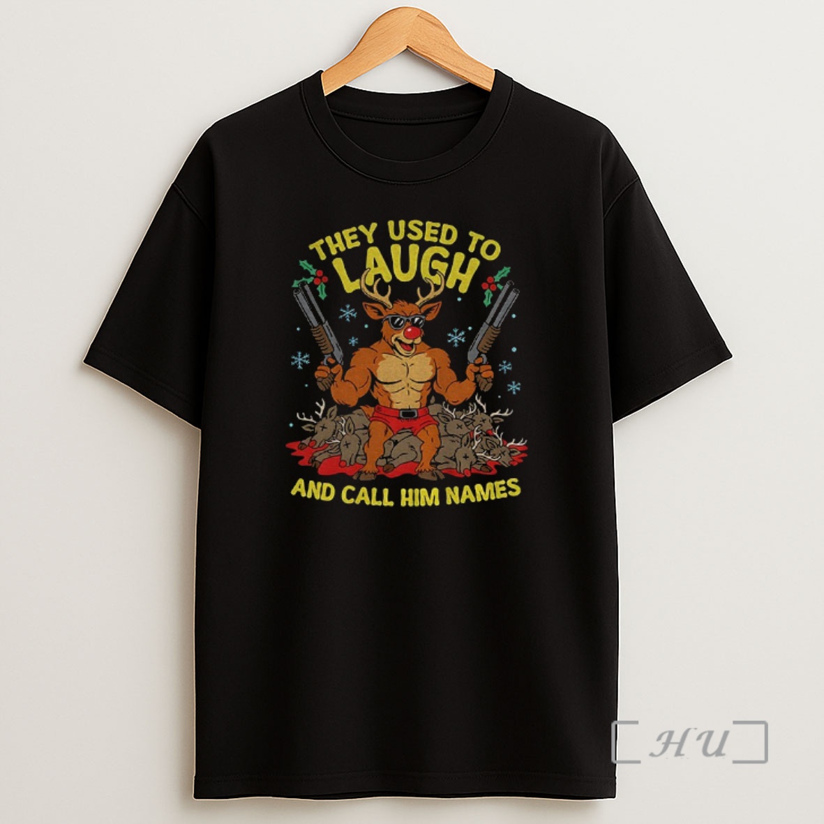 Officials Rudolph The Red Nosed Reindeer They Used To Laugh And Call Him Names Rudolph Christmas Premium Shirt Sweatshirt Tee