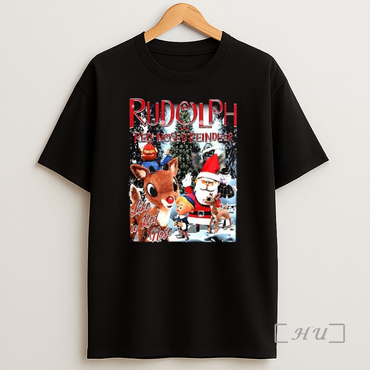 Officials Rudolph The Red Nosed Reindeer Like A Red Nose Cartoon Christmas Retro Premium Shirt Sweatshirt Tee