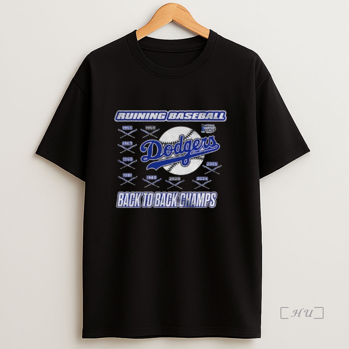 Officials Ruining Baseball 2025 Back To Back Champs World Champions Series Los Angeles Dodgers Mlb 2025 Premium Shirt Sweatshirt Tee