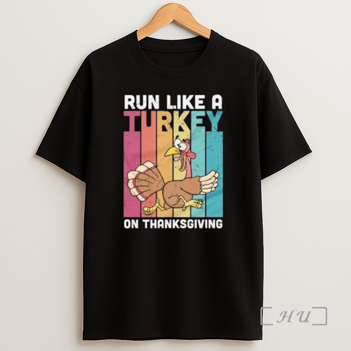 Officials Run Like A Turkey On Thanksgiving Circle Black Premium Shirt Sweatshirt Tee