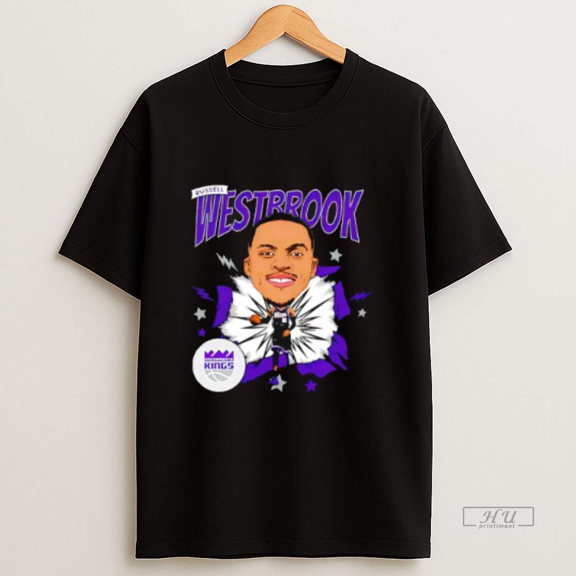 Officials Russell Westbrook Sacramento Kings Caricature Sweatshirt Tee