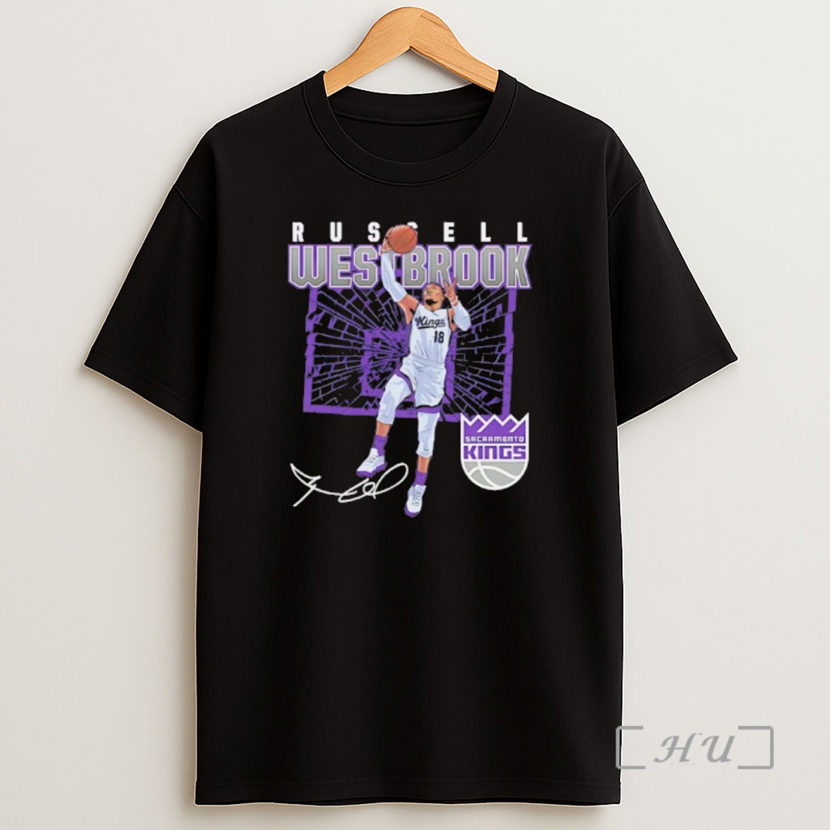 Officials Russell Westbrook Sacramento Kings Shattered Signature Premium Shirt Sweatshirt Tee