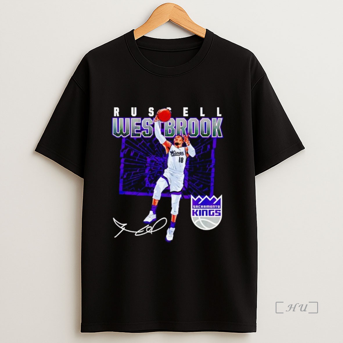 Officials Russell Westbrook Shattered Signature Sacramento Kings Premium Shirt Sweatshirt Tee
